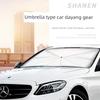 Car Umbrella, Large Folding Sunshade for the Car Interior, Front Windshield Sun Protection and Heat Insulation Umbrella-Style Glass Sunshade Curtain
