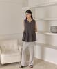 Auro Sheer Skirt Pants [ Gray ]