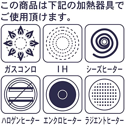 Yoshikawa WAKANA SJ3418 Bollitore Fischietto, 0,4 gal (1,8 l), Prodotto in Giappone, Suono quando l'acqua calda bolle,