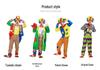 Halloween Clown Costume Set for Adults: Circus Outfit with Wig and Mask