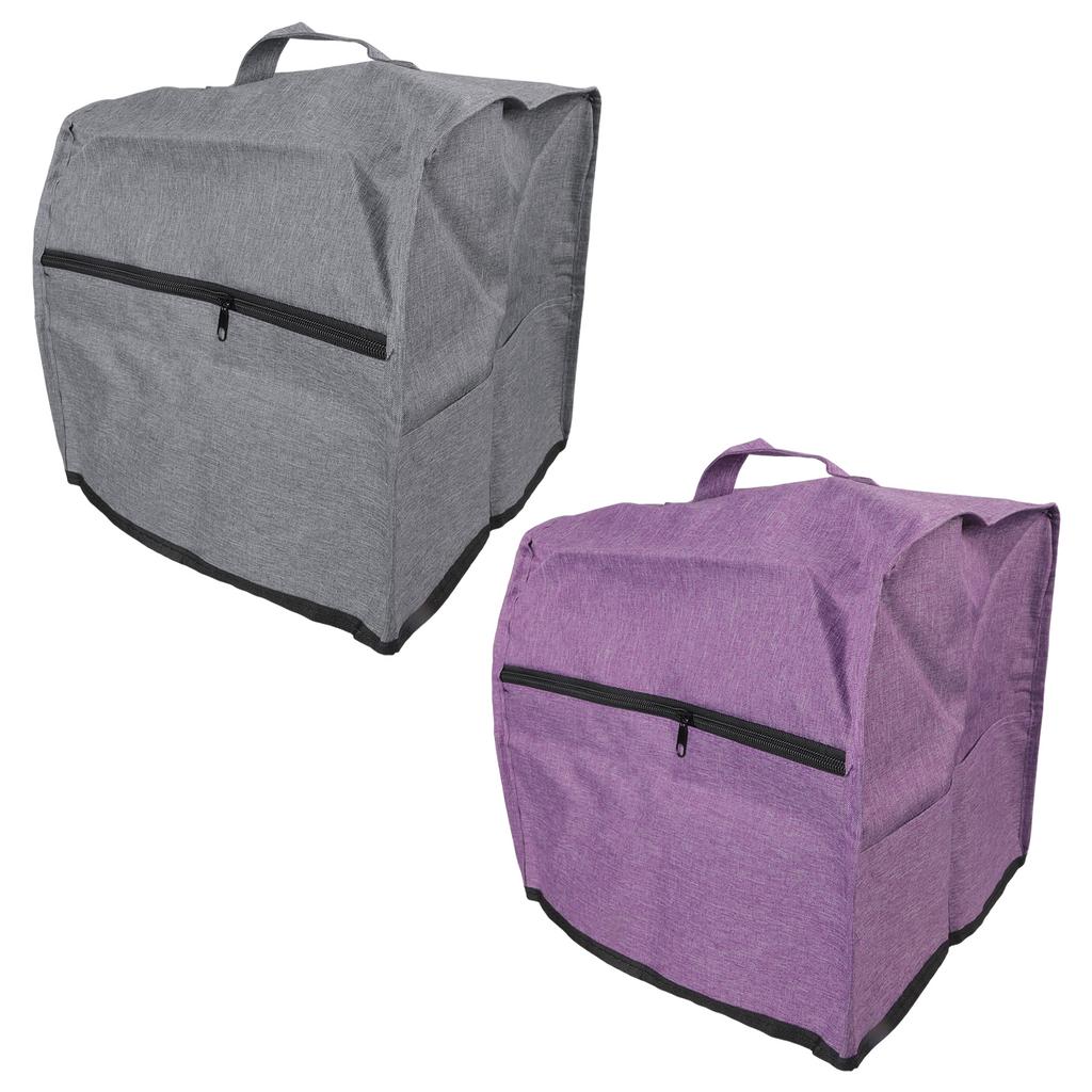 Multipurpose Polyester Sewing Machine Dust Cover with Storage Pocket and Top Handles Overlock Sewing Machine Dust Cover