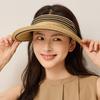 Straw Empty Top Hat Summer Outdoor Sunshade Sunscreen Hat Large Brim Sun Hat