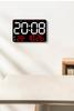 Large LED Digital Alarm Clock - Silent Weekday Display for Living Room