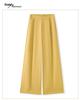 Women's High-Waisted Dark Purple Wide-Leg Pants - Spring/Autumn 2026 Lazy Drapey Casual Suit Style