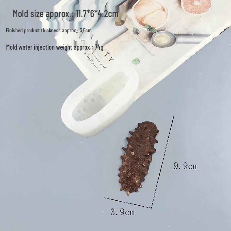 Formă de silicon Castravete de mare pentru copt, ciocolată, mousse, lumânare și ipsos