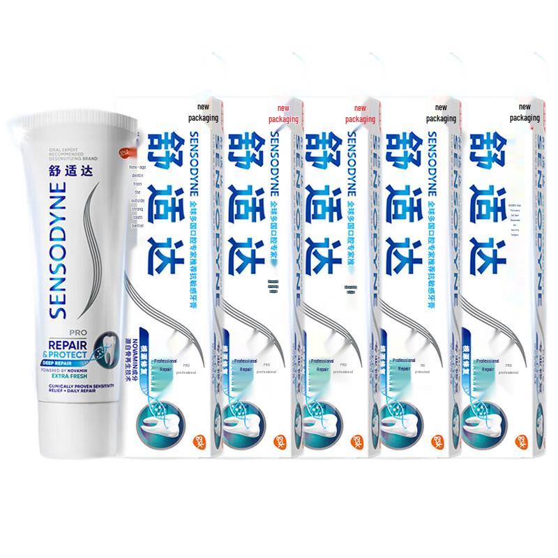 Sensodyne Professional Repair Cool Mint Toothpaste 5x100g