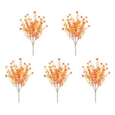 5 Teile/satz Herbst Künstliche Eukalyptus Farn Realistische Gefälschte Blume Pflanzen Halloween Thanksgiving Ernte Festival