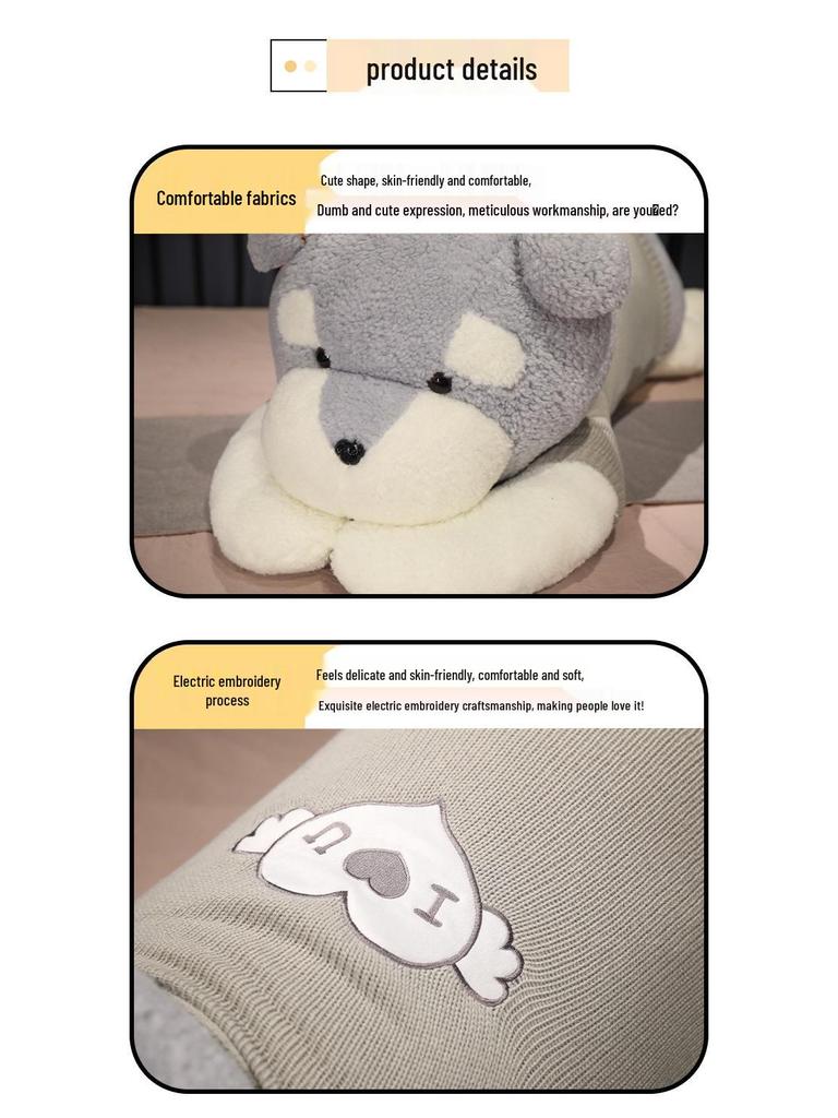 Niedliches Hundeplüsch Schlafkissen - Welpenpuppe Geschenk für Mädchen