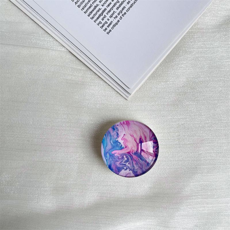 

Прозрачный держатель для телефона в виде хрустального шара: Креативная выдвижная подставка для ленивого использования на рабочем столе