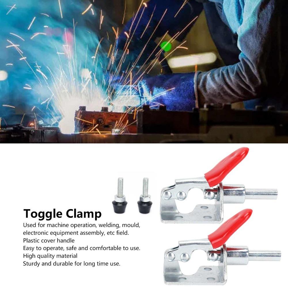 2pcs Precision Toggle Clamp Adjustable Quick Positioning Clamp Push Pull Toggle Clamp  Welding