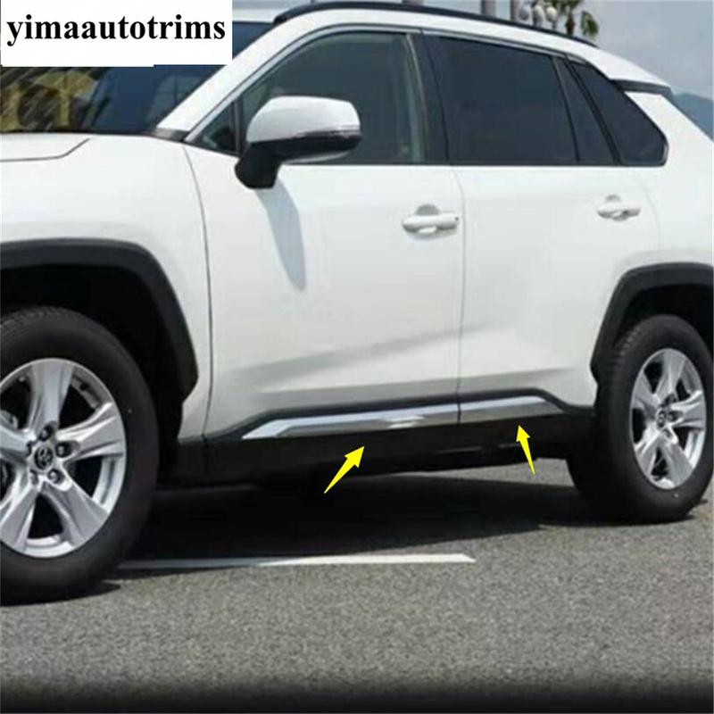 ABS Side Door Body Molding Cover Trim Side Door Protective Trim Accessories Parts For TOYOTA RAV4 RAV 4 XA50 - 2024