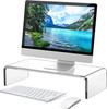 Hengshao Monitor Acrylic Display Computer Printer Desk Stand with Keyboard Improves 25kg Weight Capacity Stand, Stand, Stand, Stand, Storage,
