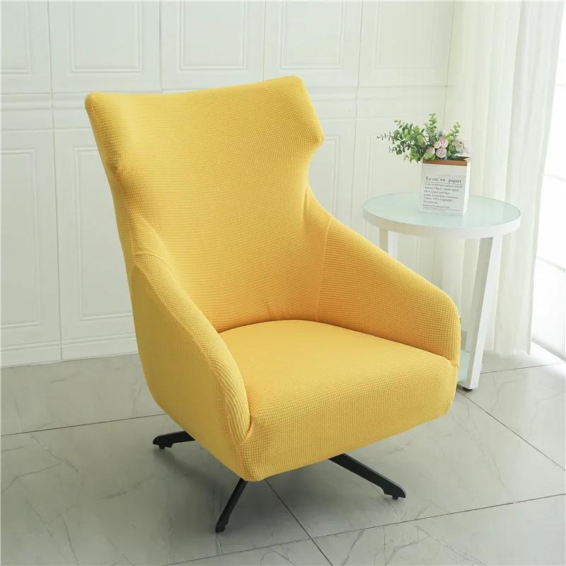 Wingback Chair Slipcover Elastic Single Armchair Sofa Cover King Back Wing Chair Slipcover for Bedroom Living Room Home Decor