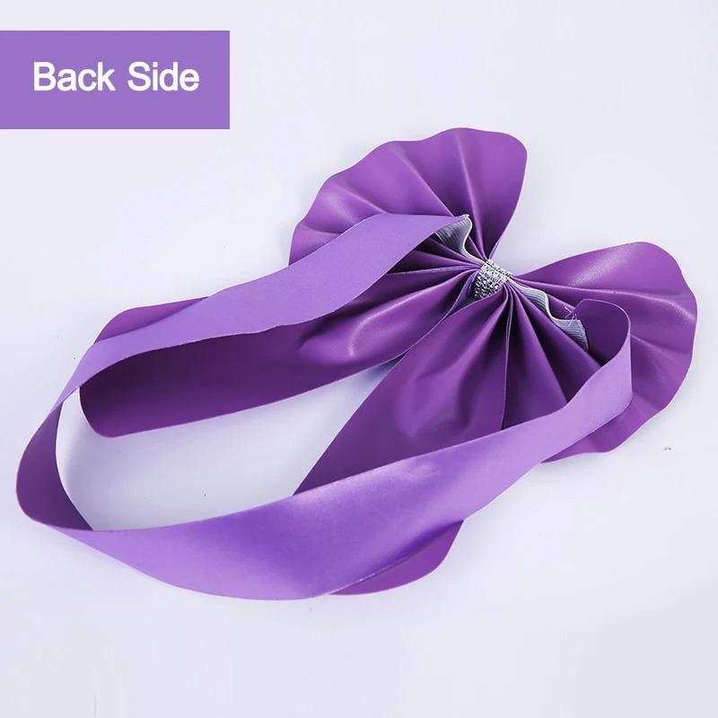 10pcs New Sashes Elastic Bow Tie Ready Made Chair Sashes Band For Wedding Party Hotel Banquet Event Decoration Wholesale