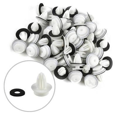 50/100Pcs Car Door Panel Clip W/Sealing Ring Auto Retainer Fastener Bumper Clip