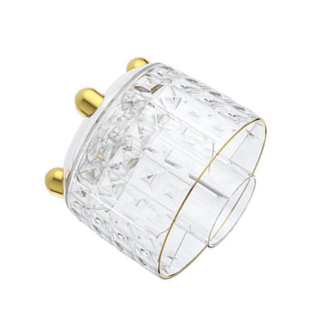 Stifthalter 360 Grad drehbar Multifunktional Make-up Pinsel Kosmetik Drehbarer Aufbewahrungsorganizer für Schreibtisch Transparent