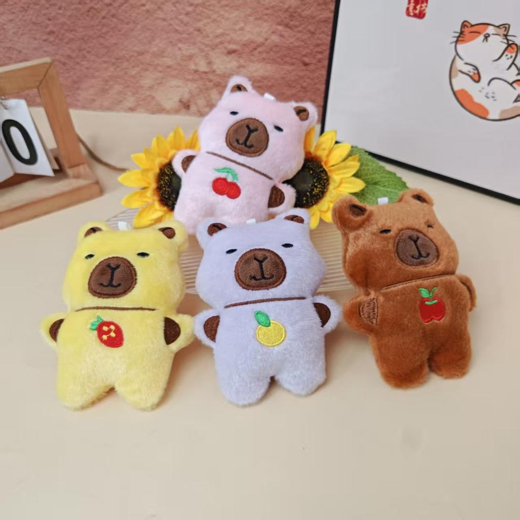 Plush Doll Bear Doll Cute Pendant Keychain Bag Pendant Clothes Accessories Cartoon Doll Pendant