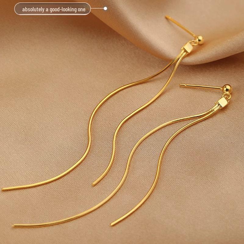 

Элегантные Модные Серьги с Кисточками - Шикарный Длинный Роскошный Дизайн для Женщин золотой