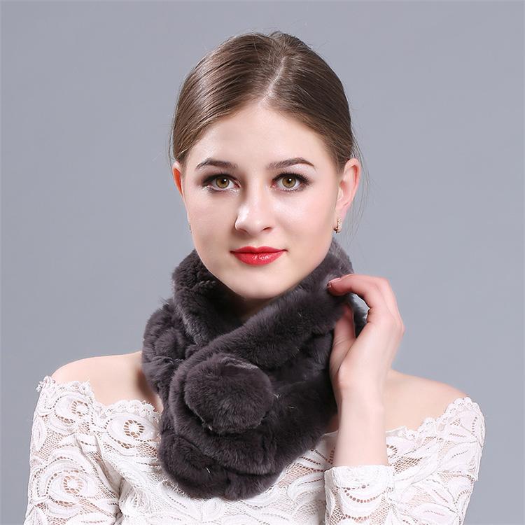 

New Autumn and Winter Fashion Scarf with Thickened Neck темно-сірий