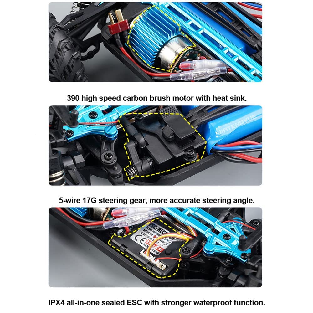 1:16 Scale Large RC Cars 50km/h High Speed RC Cars Toys for Adults and Kids Remote Control Car 2.4G 4WD Off Road Monster Truck