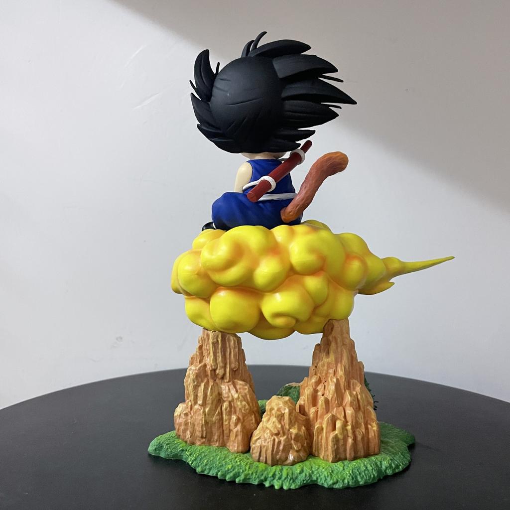 Super Saiyan, Somersault Cloud, Childhood, Little Wukong, Cloud Riding Sitting Statue, Doll Ornament, Boxed Figure