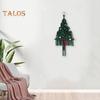 Wall Hanging Tapestry with 17 Accessories Manual Braided Bohemian Style Hollow Out Dorm Home Hotel Wall Decoration Christmas Tree Hanging Pendant