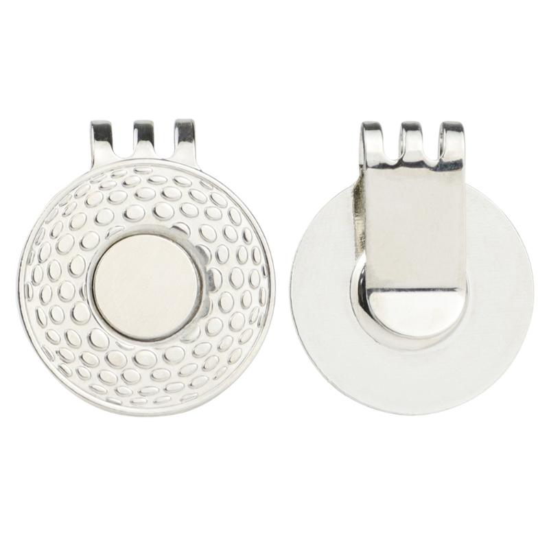 Magnetic Golf Hat Clips Golf-Ball Marker Holder for Golf Gloves Hats Bags Hat Visors Belt Easy To Stick On & Off