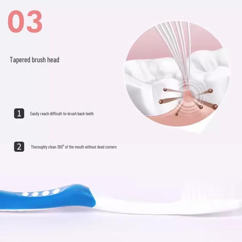 Shuke ZHS-TL09 Elastic Gum Protection Toothbrushes 9-Pack