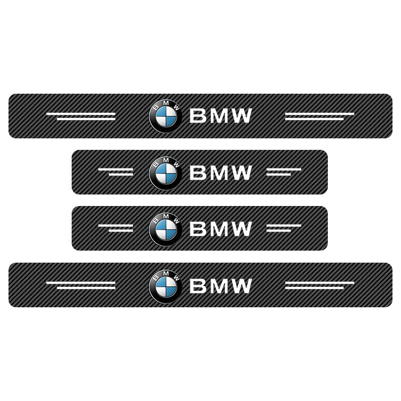 Lzkpf10 Carbon Fiber Protective Stickers for Car Door Sill Side Anti Step Bumpers For BMW G31 G32 5 7 G11 G12 G30 Series I8 I12 I15 G01