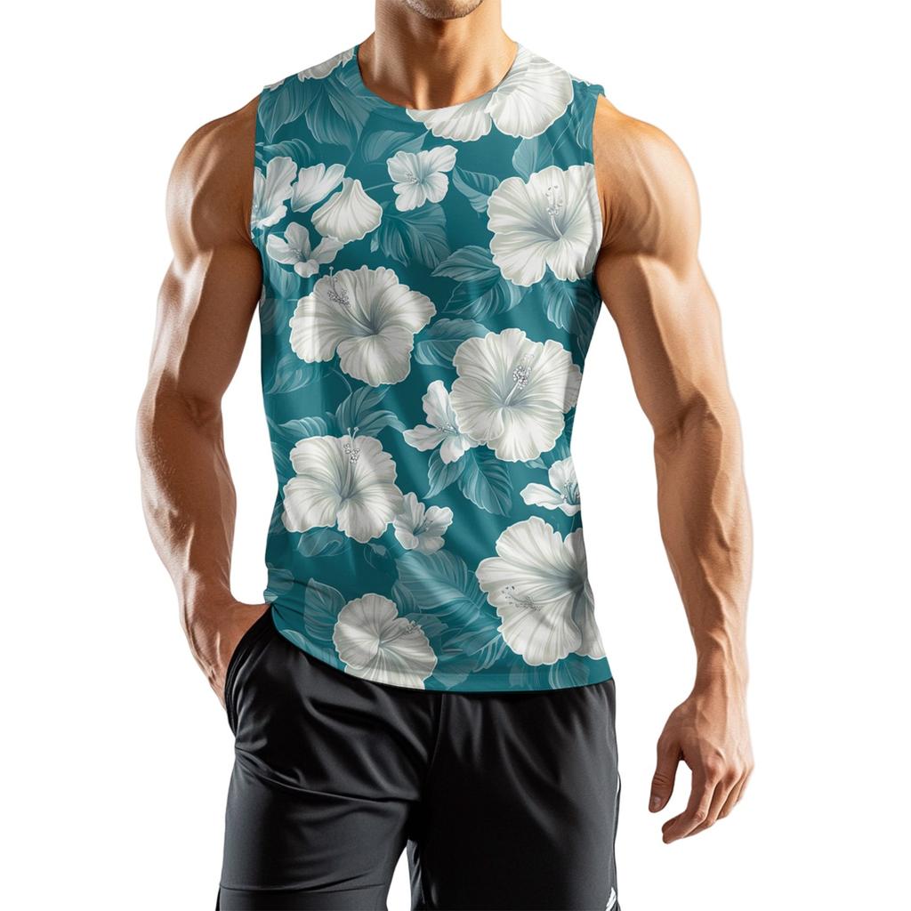 Men's Athleisure Independence Day Printed Sleeveless Vest