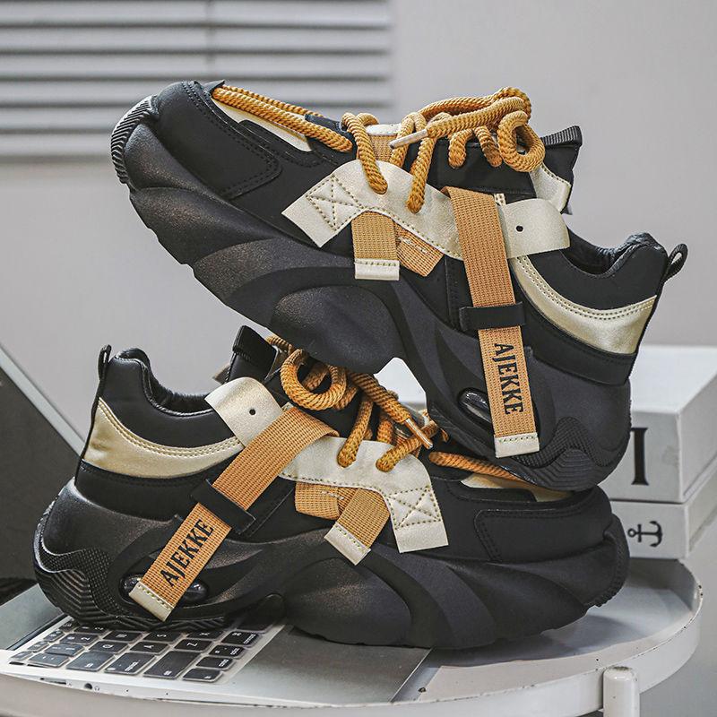 Luxury Men's Shoes Latest Release Spring Autumn Breathable Thick Sole Elevated Sports Shoes Youth Versatile Casual Shoes