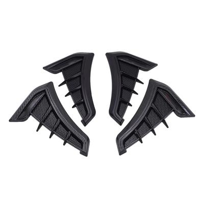 Car Side Vents, 2Pcs Carbon Fibers Spoilers Body Decorations Cover,TPU Decorative Sticker Trim Grilles