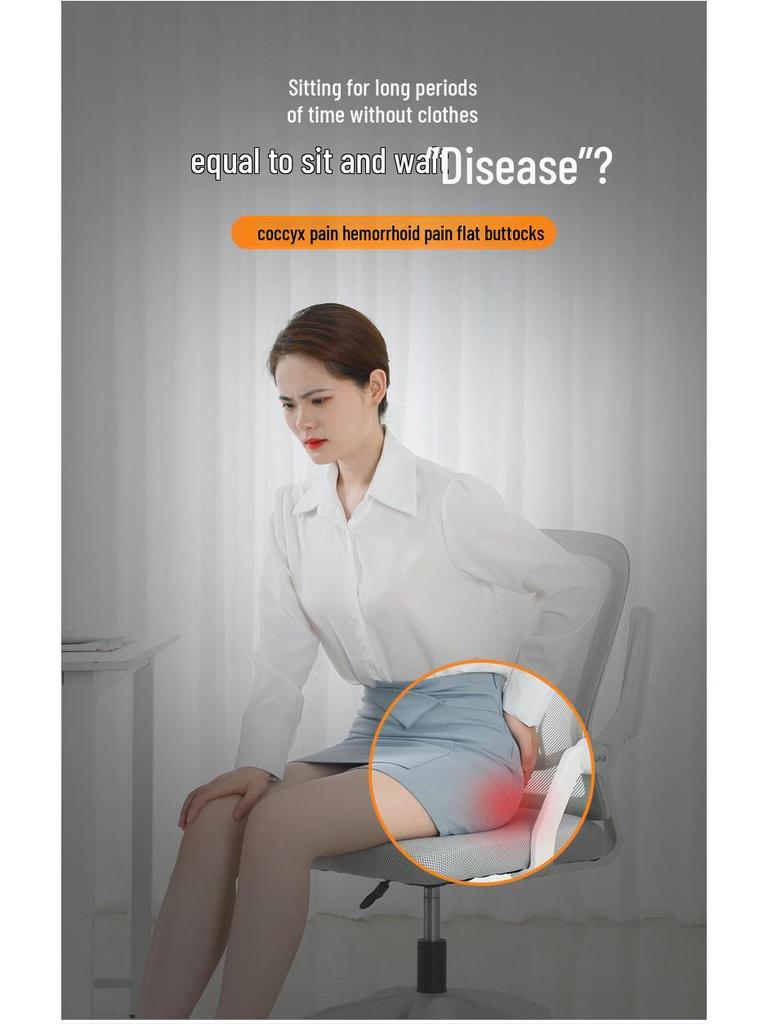 Universelles Memory-Foam-Kissen für Hämorrhoiden - Hohles Design für alle Jahreszeiten, Lendenwirbelstütze, Langsame Rückfederung, Verbessert die Haltung