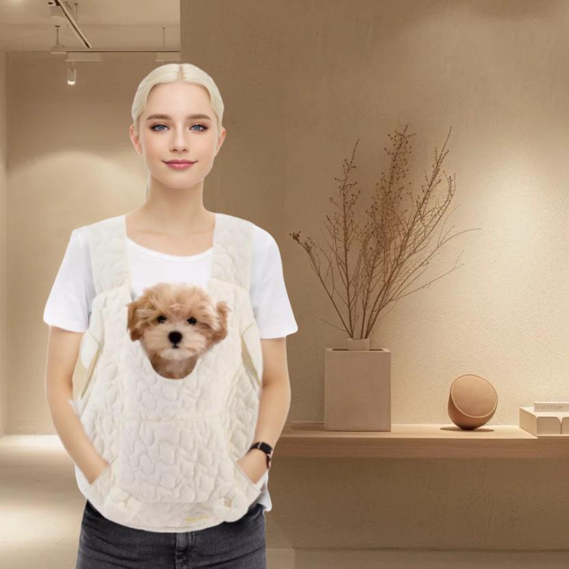 Haustiertragetasche Extra Große Kapazität Brustrucksack Hund und Katze Outdoor-Tasche Wasserdicht und Windabweisend Tragbare Haustiertasche