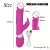 Silicone Rabbit Vibrator for Women 10 Modes Battery Powered G-Spot Clit Stimulator Thrusting Dual Motor Waterproof Sex Toy