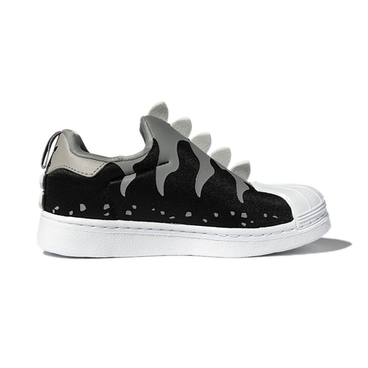 Adidas Originals Superstar 360 Casual Durable Low-Top Skate Shoes Kids Sneakers Black GX3265