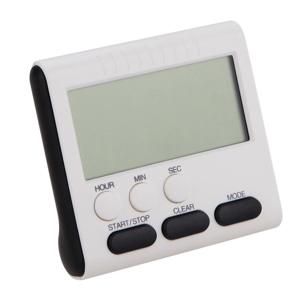 1-5Pcs Multifunction Magnetic Large LCD Digital Kitchen Timer Alarm Count Up Down Clock 24 Hours Electronic Clock for Kid Senior
