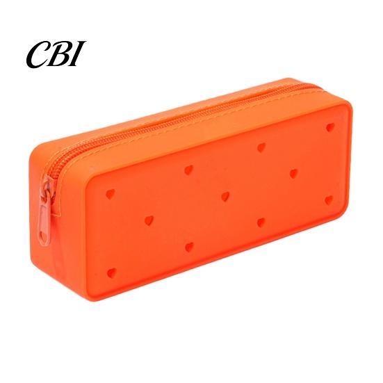 Supplies Bag Silicone Pencil Case, Cute Heart Star Shape Large Pouch, Case Soft Pen for Students, School Stationery Organizer