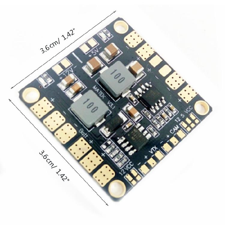 Matek Mini Power Hub PDB Power Distribution Board PDB with BEC 5V/12V 2oz Copper
