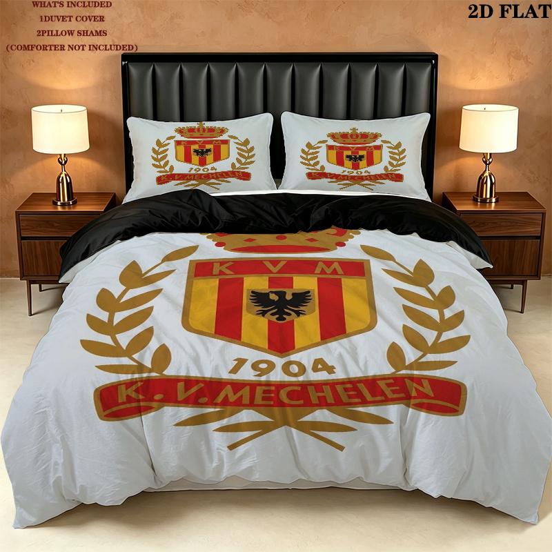 Kv Mechelen Pattern Bedding uilt Set uilt Cover Pillowcase Home Decoration Birthday Gift (1 * duvet cover + 2 * pillowcase without core)