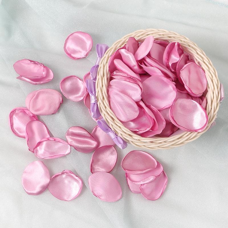 50/100/200Pcs Rose Artificial Flowers Petal for Home Room Decor Festival Wedding Decoration Scene Layout Gift Ornament Accessory