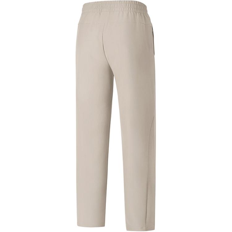 Skechers Sport Lifestyle Fashion Comfortable Soft Skin-Friendly Versatile Casual Pants Women Pants Khaki Gray P125W025-05F0