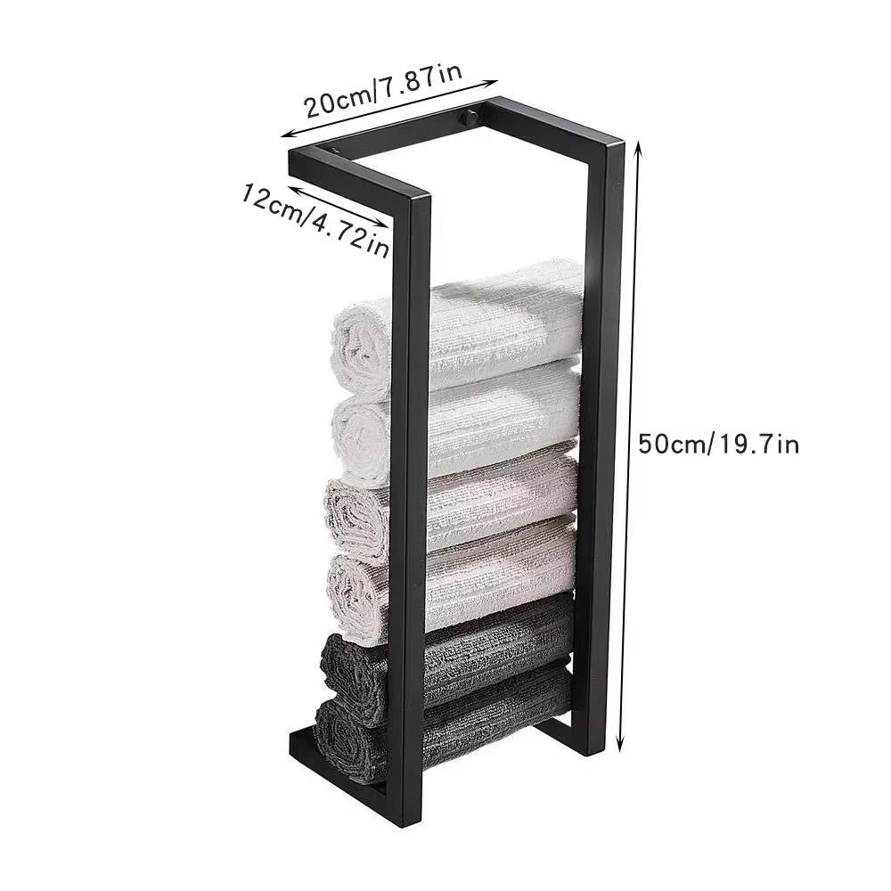 Strong Load-bearing Bathroom Wall Towel Rack Toilet Paper Holder Set  Bathroom Organization