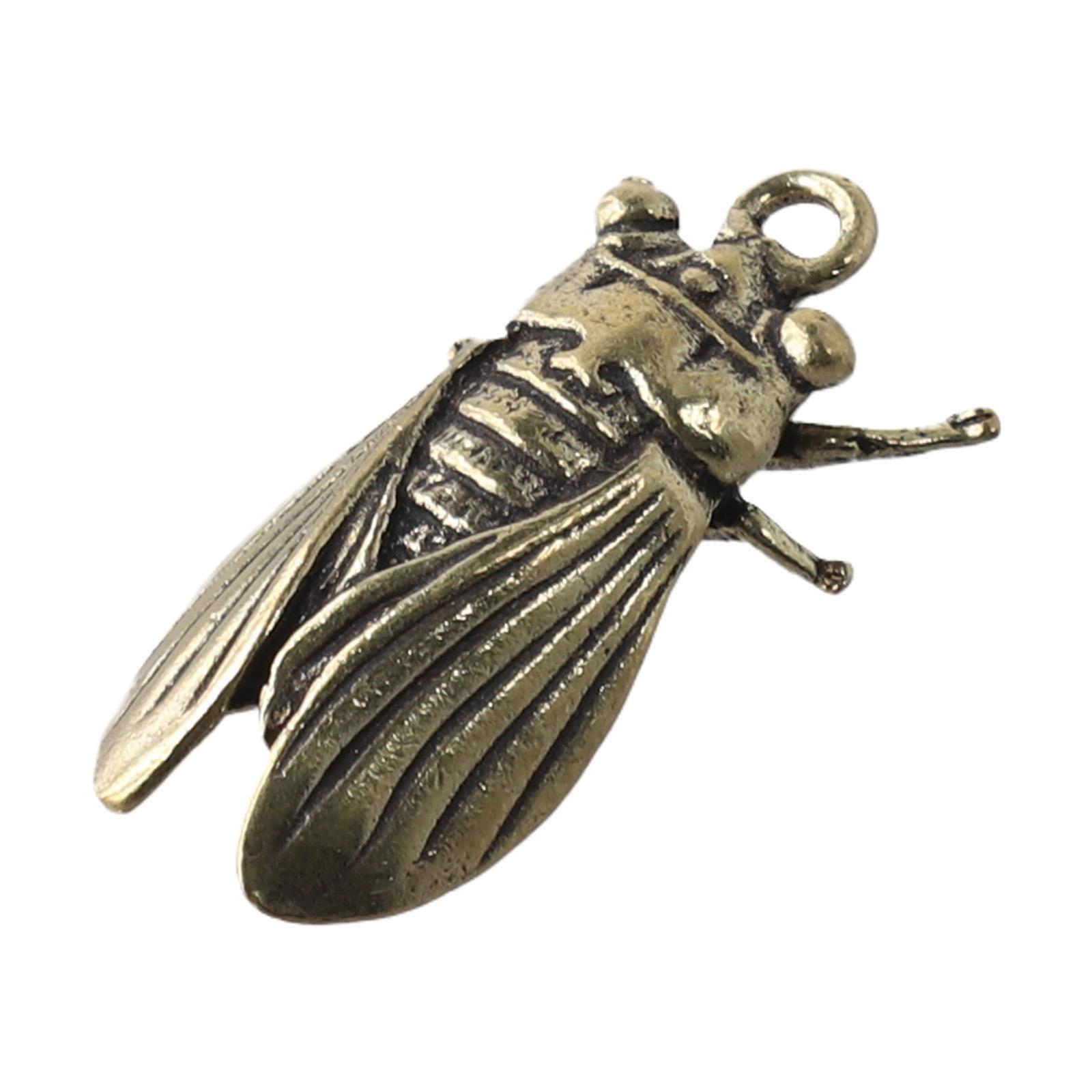 

Handmade Cicada statue Creative Pure Brass Collection Ornaments Lifelike