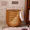 Waterproof Rattan-Style Large Laundry Hamper with Storage