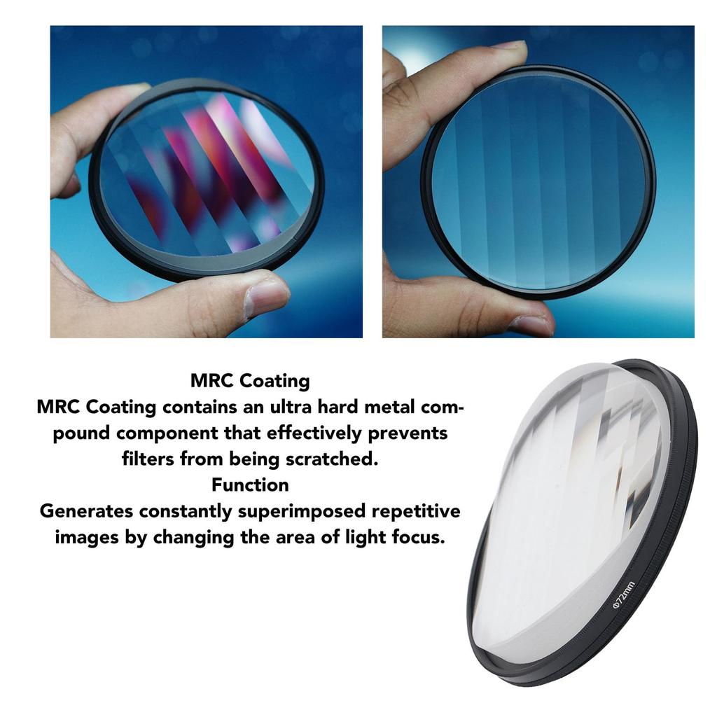 Prismă Liniară Culoare Prim Plan Imagine Prismă de Sticlă Efect Special Accesorii Fotografie Filtru, Estompare, Repetare, Filtru, (72mm)