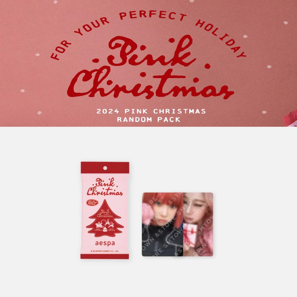 

Предварительный заказ aespa 2024 Pink Christmas Photo Card Random Pack Random 1 pack