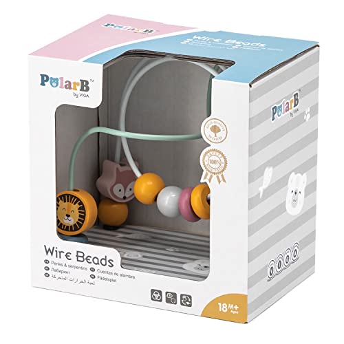 PolarB Beads Maze - A learning toy that promotes visual tracking, baby gym, and playmat. A perfect gift for newborns and babies. (TYPR44020)