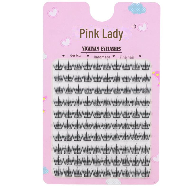 

Пучки ресниц Pink Lady Little Devil: Тонкий стебель, книга по прививке одного сегмента Single Box