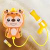 Cartoon Backpack Water Toy with 1000ml Tank Push-Pull Water Toy for Kids Outdoor Summer Toy for Pool Beach